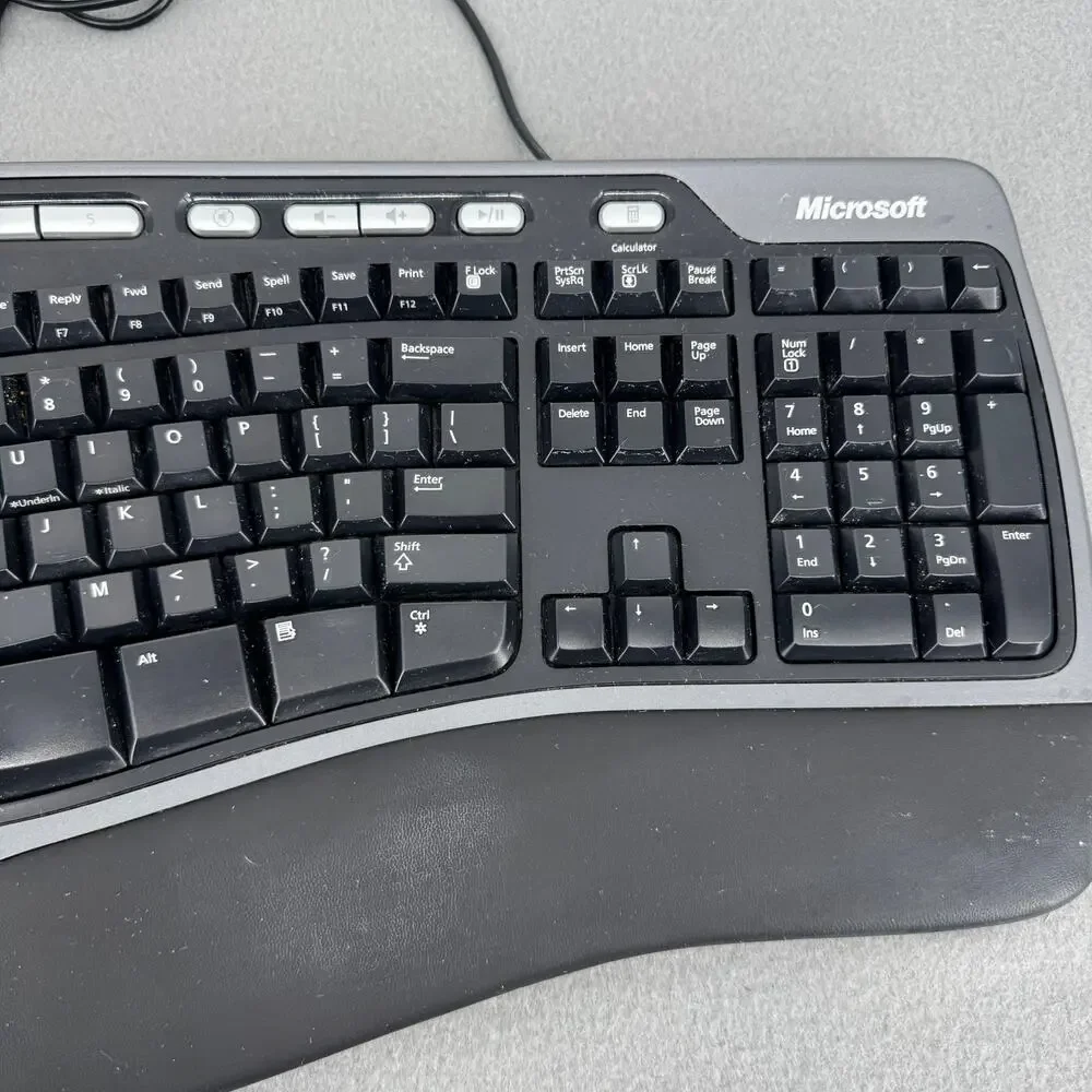 Microsoft Natural Ergonomic Keyboard 4000 v1.0 Model KU-0462 USB Tested